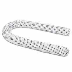 Babybay Nestchenschlange Organic Cotton Weiß, Mit Sternen Blau