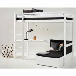 Hoppekids Hochbett ECO Dream 90x200 Cm Mit Tischplatte & Lounge-Ecke | Teilbar