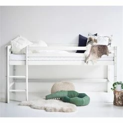 Hoppekids Halbhohes Bett ECO Dream 90x200 Cm Mit Gerader Leiter | Teilbar