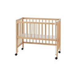 TiSsi Beistellbett Aus Massiv Buche Natur Liegefläche 40 X 90 Cm Inklusive Verschlussgitter