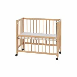 TiSsi Beistellbett Aus Massiv Buche Natur Liegefläche 40 X 90 Cm Inklusive Verschlussgitter -Kinderwagen beistellbett tissi natur 3 1