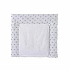 Schardt Wickelauflage Big Stars Mint 80x75 Cm Inkl. Abnehmbarem Frotteebezug