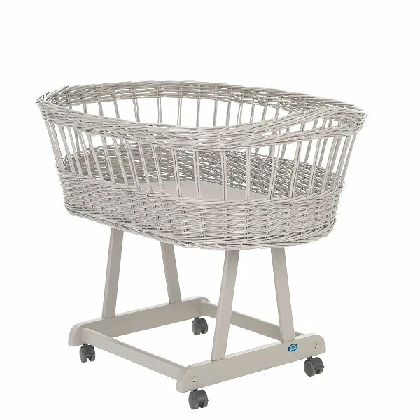 Alvi Birthe Stubenwagen Silbergrau Aktionspreis Vollmassiv Und Lackiert - Zubehör Wählbar 1 Alvi Birthe Stubenwagen Silbergrau Aktionspreis Vollmassiv Und Lackiert - Zubehör Wählbar