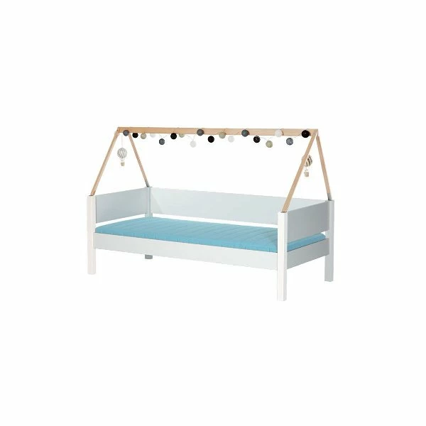 Manis-h Hausbett SAGA 90x200 Cm Einfarbig Incl. Dachgiebel - 20 Farben Wählbar 1 Manis-h Hausbett SAGA 90x200 Cm Einfarbig Incl. Dachgiebel - 20 Farben Wählbar