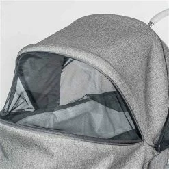 HESBA Calido Teilleder Konfigurierbar -Kinderwagen calido canopy opened backside view 2