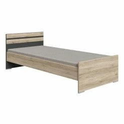 Wimex Cariba Jugendbett 90x200 Cm San Remo-Eiche-Nachbildung / Graphit