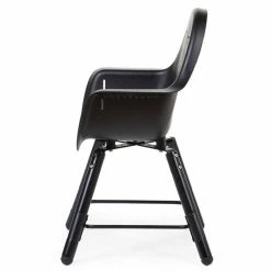 Childhome Evolu 2 Hochstuhl 2 In 1 Schwarz Inkl. 5-Punkt-Gurt Und Sicherheitsbügel -Kinderwagen chevochbl 17618 1
