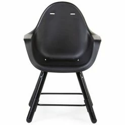 Childhome Evolu 2 Hochstuhl 2 In 1 Schwarz Inkl. 5-Punkt-Gurt Und Sicherheitsbügel -Kinderwagen chevochbl 17619 1