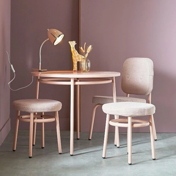 LIFETIME Chill Stuhl - Rose Blush Metallgestell & Weiche Polster 1 LIFETIME Chill Stuhl - Rose Blush Metallgestell & Weiche Polster