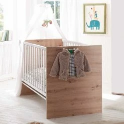 MÄUSBACHER Mäusbacher Cindy Kinderbett Asteiche/weiß Matt