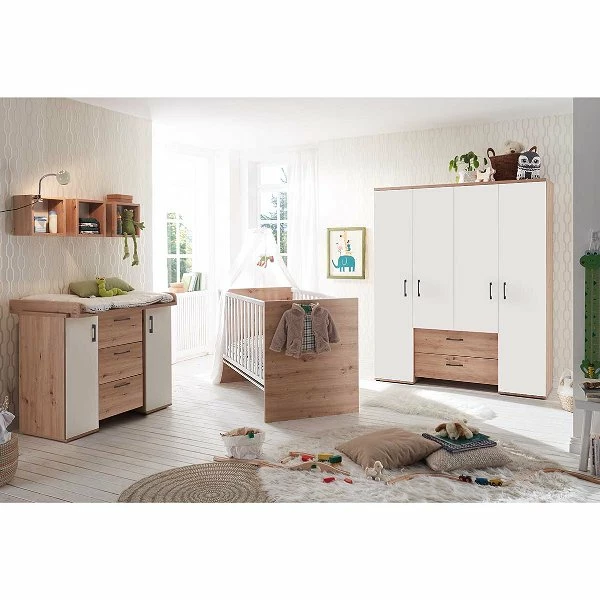 MÄUSBACHER Mäusbacher Cindy Kinderzimmer Dreiteilig Asteiche/weiß Matt 1 MÄUSBACHER Mäusbacher Cindy Kinderzimmer Dreiteilig Asteiche/weiß Matt