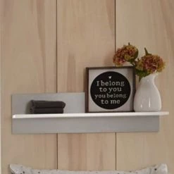 Schardt Classic Grey Wickelkommode Weiß/Grau 2 Türen, 1 Fach - Mit Wickelaufsatz -Kinderwagen classic grey wandbord