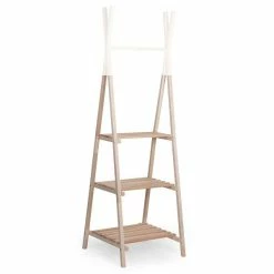 Childhome Childwood Kleiderständer TIPI Groß Natur/Weiß Funktional Und Solide Aus Buche