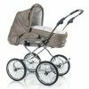 HESBA Condor Coupe Kinderwagen Außen 277 Innen 185 Räder Schwarz 30 Cm, Ledergriff Schwarz