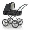 HESBA Condor Light Kinderwagen Außen 982 Innen 222 Black Edition - Räder Schwarz 30 Cm