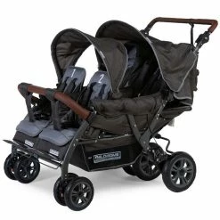 Childhome Neuer Quadruple Autobrake Vierlingswagen Anthrazit - Robust Und Komfortabel