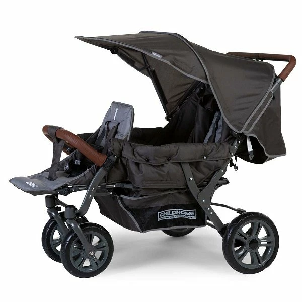 Childhome Drillingswagen Anthrazit Robust Und Komfortabel 1 Childhome Drillingswagen Anthrazit Robust Und Komfortabel