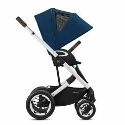CYBEX Talos S LUX Sportwagen Navy Blue Gestell In Silver -Kinderwagen cyb 20 talosslux eu nabl slv y270 fwf xlcanopy