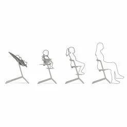 CYBEX LEMO 3in1 Hochstuhl Set Suede Grey -Kinderwagen cyb 21 eu aus y270 lemo chair sugr foreverchair screen hd 1