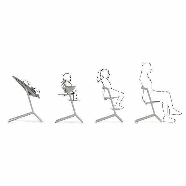 CYBEX LEMO 3in1 Hochstuhl Set Suede Grey – Bild 6