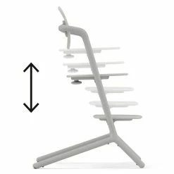 CYBEX LEMO 3in1 Hochstuhl Set Suede Grey -Kinderwagen cyb 21 int y270 lemo chair sugr adjustable seat height screen hd 1