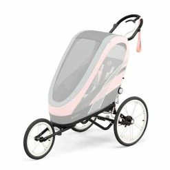 CYBEX ZENO Rahmen Black Mit Pinken Details -Kinderwagen cyb 21 zeno eu y045 sipi greyedout blpi screen hd
