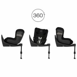 CYBEX Sirona S2 I-Size Moon Black Ab Geburt Bis 105 Cm (ca. 4 Jahre) -Kinderwagen cyb 22 eu combi sironas2 moob rotation screen hd
