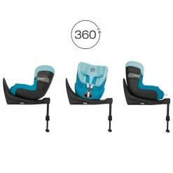 CYBEX Sirona SX2 I-Size Beach Blue Ab Geburt Bis 105 Cm (ca. 4 Jahre) -Kinderwagen cyb 22 eu combi sironasx2 bebl rotation screen hd