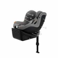 CYBEX Sirona Gi I-Size Lava Grey Ab Geburt Bis 105 Cm (ca. 4 Jahre) -Kinderwagen cyb 22 eu y045 sironagi lagr airventilation print medium