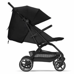 CYBEX Eezy S+2 Buggy Moon Black Gestell In Black | Mit All-Terrain Rädern -Kinderwagen cyb 22 int excl us y270 eezys 2 blk moob lieflat
