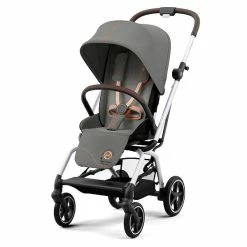 CYBEX Eezy S Twist+2 Buggy Lava Grey Gestell Silver | Mit All-Terrain Rädern