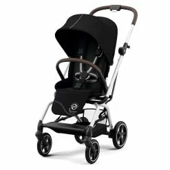 CYBEX Eezy S Twist+2 Buggy Moon Black Gestell Silver | Mit All-Terrain Rädern