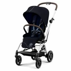 CYBEX Eezy S Twist+2 Buggy Ocean Blue Gestell Silver | Mit All-Terrain Rädern