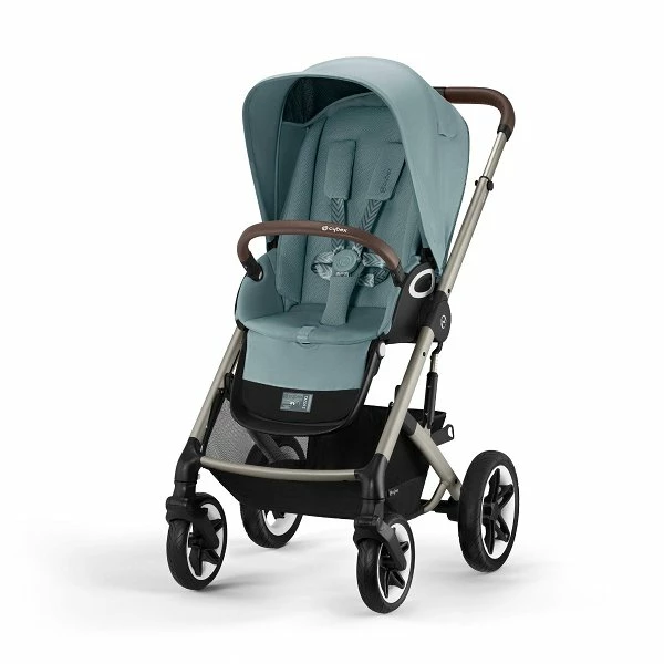 CYBEX Talos S LUX Kinderwagen Bundle Sky Blue Gestell In Taupe 2 CYBEX Talos S LUX Kinderwagen Bundle Sky Blue Gestell In Taupe – Bild 2