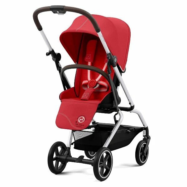 CYBEX Eezy S Twist+2 Buggy Hibiscus Red Gestell Silver | Mit All-Terrain Rädern 2 CYBEX Eezy S Twist+2 Buggy Hibiscus Red Gestell Silver | Mit All-Terrain Rädern – Bild 2