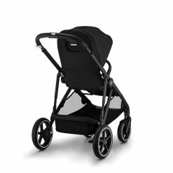 CYBEX Gazelle S Kinderwagen Moon Black + Cloud T I-Size + Zubehör Bundle -Kinderwagen cyb 22 int y225 gazelles blk moob 1