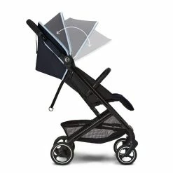 CYBEX Beezy Buggy Ocean Blue - Gestell Black -Kinderwagen cyb 22 int y270 beezy blk ocbl canopy steps