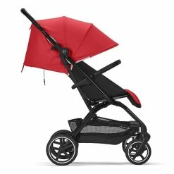 CYBEX Eezy S+2 Buggy Hibiscus Red Gestell In Black | Mit All-Terrain Rädern -Kinderwagen cyb 22 int y270 eezys 2 blk hibr