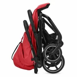 CYBEX Eezy S+2 Buggy Hibiscus Red Gestell In Black | Mit All-Terrain Rädern -Kinderwagen cyb 22 int y270 eezys 2 blk hibr fold self standing