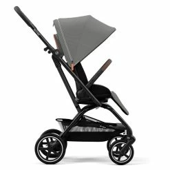 CYBEX Eezy S Twist+2 Buggy Lava Grey Gestell Black | Mit All-Terrain Rädern -Kinderwagen cyb 22 int y270 eezystwist 2 blk lagr