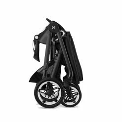 CYBEX Talos S LUX Sportwagen Moon Black Gestell In Black -Kinderwagen cyb 22 int y270 talosslux blk moob folded