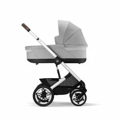 CYBEX Talos S LUX Kinderwagen Bundle Lava Grey Gestell In Silver -Kinderwagen cyb 22 int y270 talosslux cotslux slv lagr screen hd