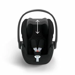 CYBEX Cloud T I-Size Plus Sepia Black Babyschale -Kinderwagen cyb 23 eu y000 cloudt sebl plus headrest print medium