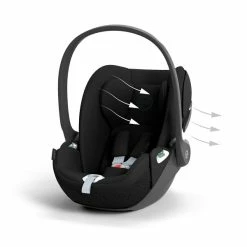 CYBEX Cloud T I-Size Sepia Black Babyschale -Kinderwagen cyb 23 eu y045 cloudt sebl airventilation print medium