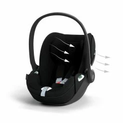 CYBEX Cloud T I-Size Plus Sepia Black Babyschale -Kinderwagen cyb 23 eu y045 cloudt sebl plus airventilation print medium