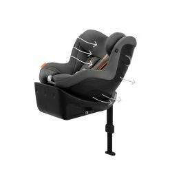 CYBEX Sirona Gi I-Size Plus Lava Grey Ab Geburt Bis 105 Cm (ca. 4 Jahre) -Kinderwagen cyb 23 eu y045 sironagi plus lagr airventilation print medium