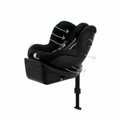 CYBEX Sirona Gi I-Size Plus Moon Black Ab Geburt Bis 105 Cm (ca. 4 Jahre) -Kinderwagen cyb 23 eu y045 sironagi plus moob airventilation print medium
