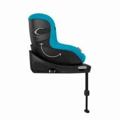 CYBEX Sirona Gi I-Size Plus Beach Blue Ab Geburt Bis 105 Cm (ca. 4 Jahre) -Kinderwagen cyb 23 eu y270 sironagi plus bebl fwf recline animation print medium