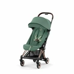 CYBEX Coya Rosegold Leaf Green 10 CYBEX Coya Rosegold Leaf Green -Kinderwagen cyb 23 int y045 coya legr rogo sunvisor