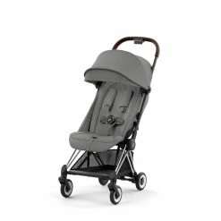 CYBEX Coya Chrome Dark Brown Mirage Grey -Kinderwagen cyb 23 int y045 coya migr chbr sunvisor